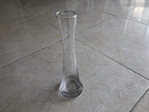 JARRÓN VIOLETERO DE CRISTAL